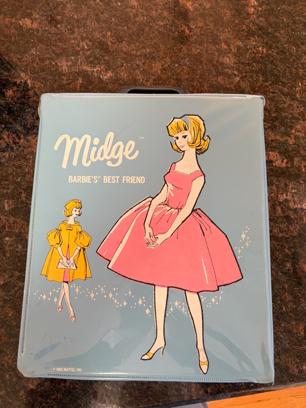 Barbie Midge Carry Case in Blue and Pink